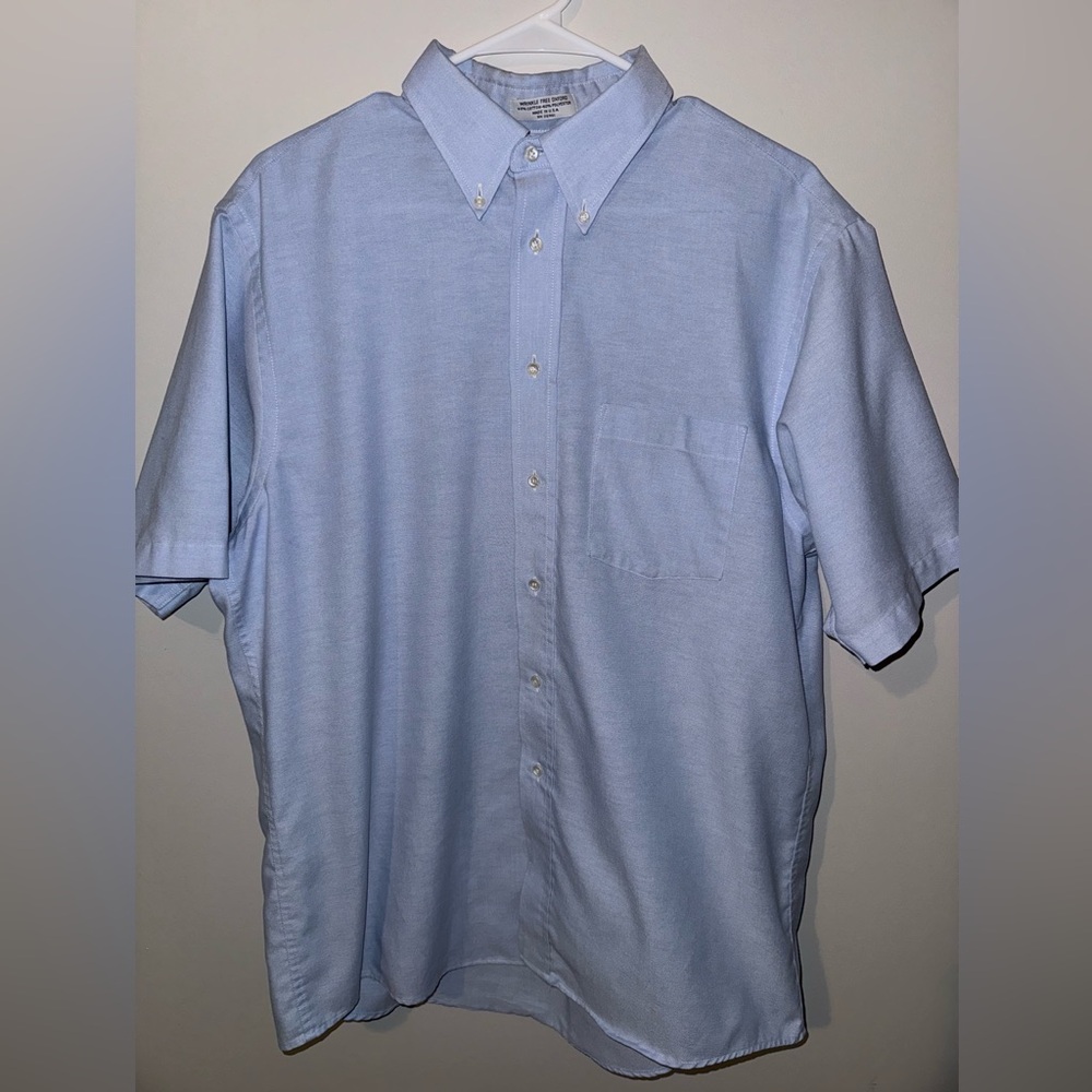 Light blue button down